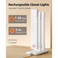 thumbnail image 2 of 6 Pack Led Under Cabinet Lighting Wireless with Charging Station, 7’’Rechargeable Motion Sensor Light Indoor, 3 Color Dimmable Motion Activated Cabinet Lights for Kitchen Bookshelf, Stair, 2 of 4