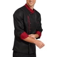 thumbnail image 2 of Jowowha Chef Work Uniform Mens Womens Long Sleeve Chef Jacket Coat for Kitchen Restaurant Hotel Work Black XXL, 2 of 8