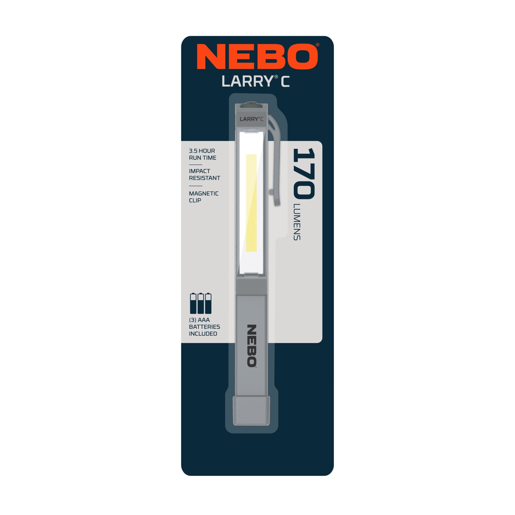 NEBO Franklin Taskbar 500 Lumen COB Work Light and Flashlight with