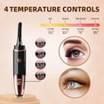 thumbnail image 3 of Heated Eyelash Curler, Fast Heat up Within 10s, 24 Hours Long Lasting, Rechargeable Electric Eyelash Curler, Temperature Control, Mini Lash Curler Safe Anti-Burn Eyelash Curle, with LED Display-White, 3 of 7