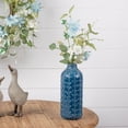 thumbnail image 2 of Melrose Vine Leaf Decorative Vases - 11.25" - Blue - Set of 2, 2 of 3