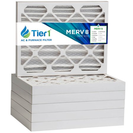

Tier1 16x20x2 Merv 8 Pleated Air/ Furnace Filter -6 Pack