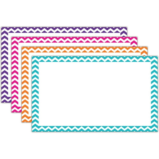 Border Index Cards 3 X 5 Blank Chevron Asst Walmart border-index-cards-3-x-5-blank-chevron-asst-walmart