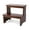 Dark Chocolate, variant on Bamboo Two-Step Stool for Adults and Kids, Heavy Duty 350 lbs Capacity