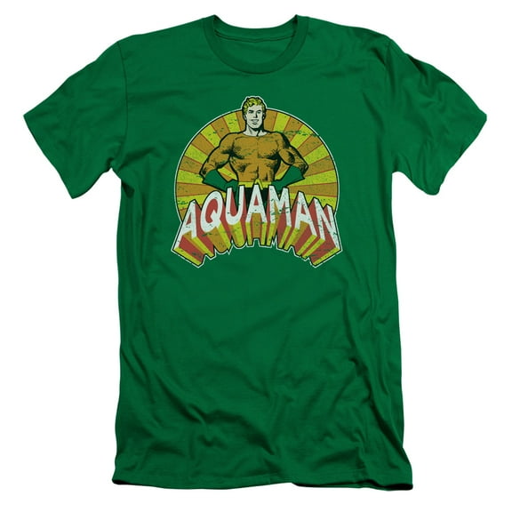 DC Comics Arms Akimbo S/S Adult 30/1 T-Shirt-Kelly Green