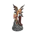 thumbnail image 2 of Ruby Red Fairy And Dragon LED Lighted Geode Resin Statue 8.5 Inches High, 2 of 3
