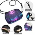 thumbnail image 3 of FORMRS Mini Crossbody Bag for Women Adjustable Shoulder Rope Travel Casual Phone Purse, Pink Neon Road, 3 of 7