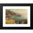 thumbnail image 2 of William Stanley Haseltine 14x11 Black Modern Framed Museum Art Print Titled - View of the Amalfi Coast, Italy (1856), 2 of 5