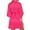 C167 Hot Pink, variant on Womens Pajamas Short Sleeve Letter Print Bridesmaid Bathrobe With Belt Satin Party Wedding Sleepwear For Women White