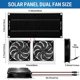 thumbnail image 4 of Ventilador 20W 12V Kit de ventilador de panel solar Ventilador de enfriamiento de escape doble impermeable para cobertizos Likrtyny Para estrenar, 4 of 4