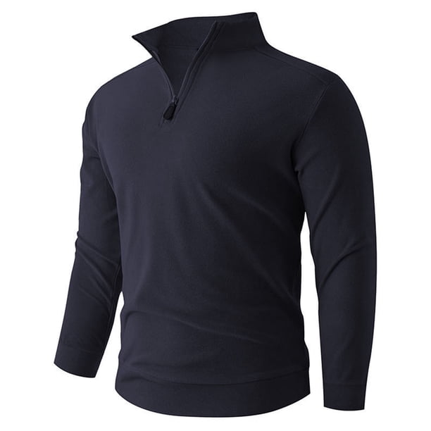pstuiky manga larga para hombre, Suéter de punto cálido de color sólido de moda informal para hombre, manga larga, top redondo tops de invierno para hombre s