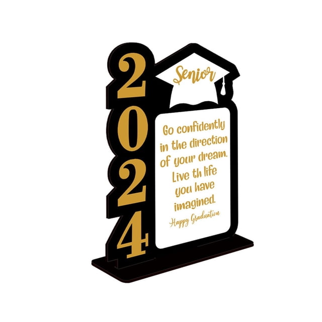 Graduation Table Decorations Class Of Wooden Table Sign Freestanding Centerpieces Table Toppers For High School College Prom Grad Party Supplies Graduation Decorations
