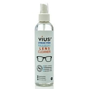 vius® Lens Cleaner for Eyeglasses, Cameras, and Other Lenses - Great Clarity Quickly Removes Fingerprints Dust Oil - 8oz