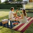 thumbnail image 4 of 4th of July Outdoor Rug for Patio/Deck/Porch, Non-Slip Large Area Rug 5 x 7 Ft, Independence Day Farmhouse American Flag Indoor Outdoor Rugs Washable Area Rugs, Reversible Camping Rug Carpet Runner, 4 of 8