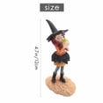 thumbnail image 4 of Halloween Witches Figurine Charming Witch Decor Dolls Mini Magic Witch Halloween Decorations Desktop Home Decor-D, 4 of 9