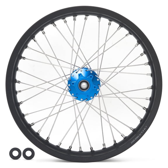 2.15x18 Spoked Rear Wheel Blue Hub Black Rim For Talaria Sting XXX Electric Bike