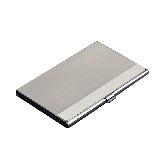 RZDLIZJ 1pc Stainless Steel Business Card Holder Case, Portable Metal Storage Box, Compact Carry Card Organizer, For Daily Business Visits & Personal Identity Card Sorting, 3.6×2.28 Inch