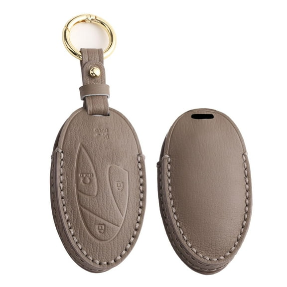 leather Key Fob Cover with Keychain Fit for Hyundai Grandeur Ioniq 6 KONA 2023 Key Case Cover Key Shell Holder with Keychain 7 Button Keychain