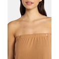 thumbnail image 3 of Lissome Women's Ultra Soft Stretch Knit Strapless Snap Closure Bath Wrap, Sizes S-3X, 3 of 4