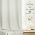 thumbnail image 4 of 100% Blackout Curtains 2 Panels Set, 52" Back Tab/Rod Pocket with Machine Washable Linen Textured Blackout Drape for Bedroom, Curtains,Beige, 4 of 6