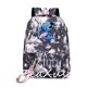 thumbnail image 1 of Disney Stitch-mochila con carga Usb para niños y niñas, morral escolar para hombres y mujeres, morral para adolescentes, morral diario con cinta Fivean unisex, 1 of 2
