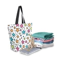thumbnail image 2 of FORMRS Womens Canvas Tote Bag with Zipper Inner Pocket Shoulder Handbag, White Stars, 2 of 7