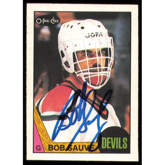 Bob Sauve Autographed 1987-88 O-Pee-Chee Card #140 New Jersey Devils SKU #255248