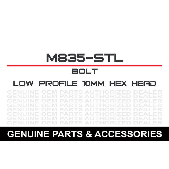 Bolt 024-20835 Low Profile Dimpled 10mm Hex Head Flange Bolts - M8 x 1.25 x 35