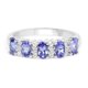 thumbnail image 3 of 1.51 Carat Genuine Tanzanite and White Topaz .925 Sterling Silver Ring QJ Model, 3 of 3
