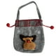 thumbnail image 2 of Bolsa de regalo navideña, pequeña, de lona multicolor con estampado de copos de nieve | Bolsa resistente con forro de franela para regalos navideños | Decoración navideña reutilizable | Ideal para, 2 of 6