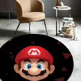 thumbnail image 1 of LaModaHome Rounded Rug Super Mario RugNon-Slip Rug Washable Mat Child Stain Resistant Living Room Kitchen Carpet 3.9X3.9ft(120X120cm), 1 of 5