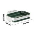 thumbnail image 3 of Hxlamzoo Drainage Soap Dish with Water Tray Wall Mounted Soap Dish Holder Plastic Soap Container No Drilling Soap Dish Holder Easy to wash, 4 Colors, 3 of 6