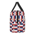 thumbnail image 5 of Lunch Tote Bag Serbian Flag Trendy Lightweight Reusable Stylish Bento Box for Adult Black, 5 of 7