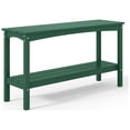 thumbnail image 3 of Polytrends  Laguna Hdpe All Weather Outdoor Patio Two Shelf Table Dark Green, 3 of 5