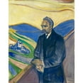 thumbnail image 3 of Edvard Munch 20x24 Black Modern Framed Museum Art Print Titled - Friedrich Nietzsche (1906), 3 of 5