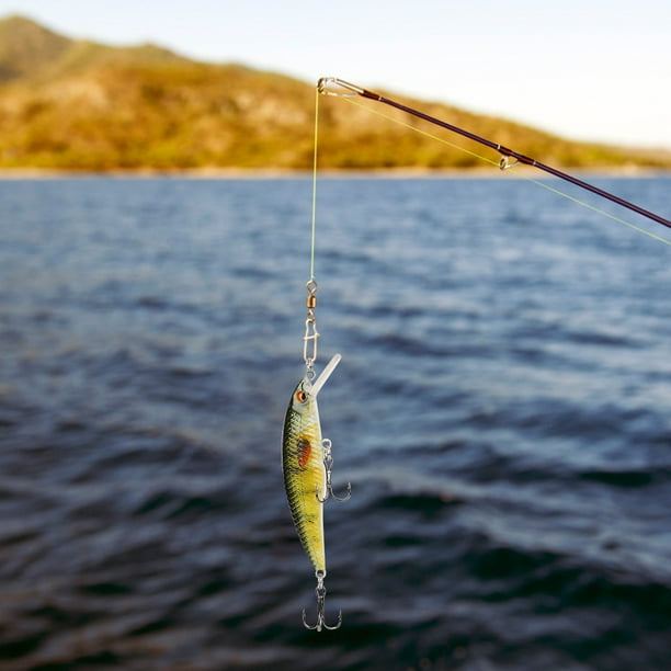 Fishing Lures,5PCS 8CM Plastic 3D Fishing Bait Fishing Minnow Lures  High-Intensity Output 