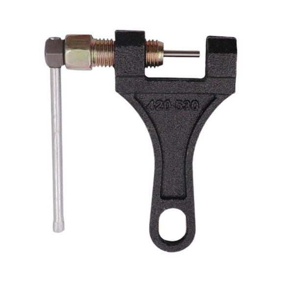QenASHaing Motorcycle Chain Breaker Tool for 420-530 Chains, Durable Metal Construction with Precise Cuts for Quick Repairs, Portable On-The-Go Mechanic Kit for