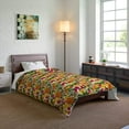 thumbnail image 4 of Floral Sunset Comforter | Vibrant Flower Print Bedding for Cozy Home Decor, 4 of 4