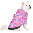 thumbnail image 2 of Fotbe Donuts Sudadera con Estampado para Perros Pequeños – Suéter con Capucha para Mascotas, Tela Suave de Forro Polar con Bolsillo-Medium, 2 of 7