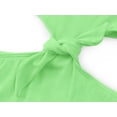thumbnail image 4 of Serdomi Big Girls Green One Piece Swimsuit - High Waisted Cutout Cross Back Adjustable Straps Bathing Suit Size 14, 4 of 7