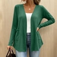 thumbnail image 7 of yillto Plus Size Womens Cardigan Open Front Lightweight Soft Comfy Long Sleeve Loose Coats with Pockets, 7 of 7