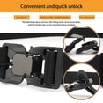 thumbnail image 4 of Linyer Nylon Breathable Buckle Belts Hiking Traveling Casual Fast Release Trousers Waistband Solid Color Outdoor Equipment Light Grey, 4 of 5