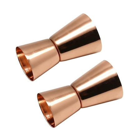 

2pcs Cocktail Jigger Craft Measure Cup Pourer Stainless Steel Double Spirit Wine