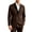 a01Coffee, variant on LODIENY Men Double Breasted Blazer Slim Fit Contrast Lapel Collar Elegant Fashion Suit Jackets with Pockets for Dress Wedding Business Coffee S