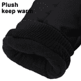 thumbnail image 3 of Gants de Ski d'Hiver Imperméables et Simples pour Enfants, Noir, 3 of 5