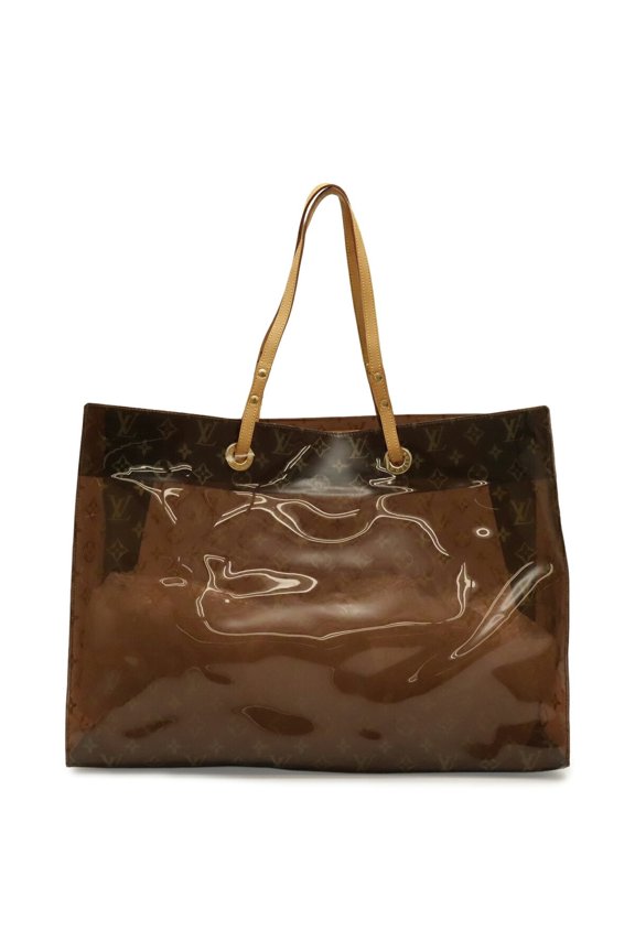 Pre-Owned LOUIS VUITTON Louis Vuitton Monogram Vinyl Cabas Cruise Tote Bag Shoulder Beach Clear...