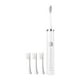 thumbnail image 2 of Cepillo de dientes eléctrico con 8 cabezas y temporizador - IPX7 impermeable, 8 modos, USB recargable, portátil para viajar - Blanco y rosa, 2 of 8