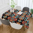 thumbnail image 2 of Yayeee Tablecloths 60" x 90" Rectangle Wrinkle Resistant Party Table Cover, Blue Geometric, 2 of 8