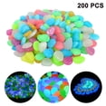 thumbnail image 2 of 200 Pieces Glow Stones Outdoor Glow Stones Glow Stones Kids Glow Pebbles, 2 of 7