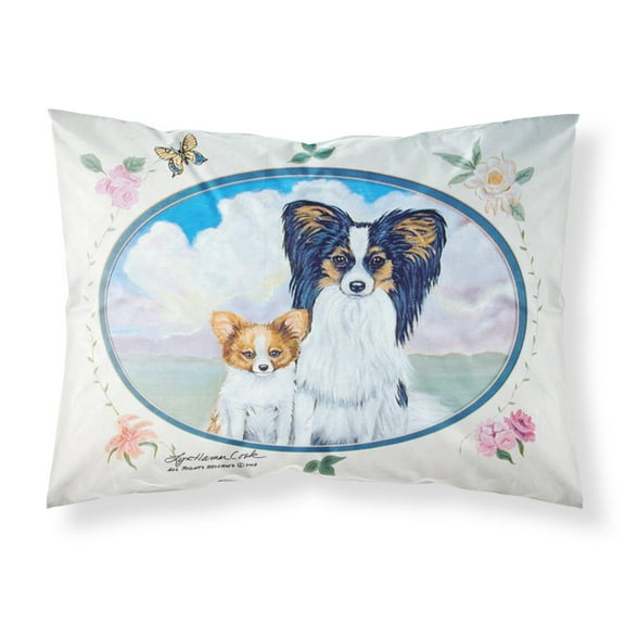 Carolines Treasures 7243PILLOWCASE Papillon Fabric Standard Pillowcase Standard multicolor